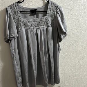 George stretch L/G 12/14 Gray Women's Top